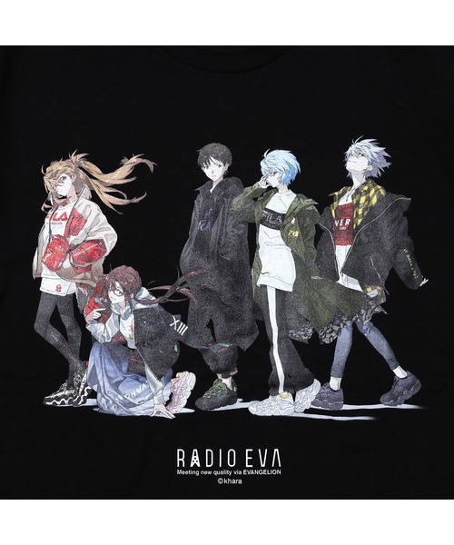 RADIO EVA（ラヂオエヴァ）の「RADIO EVA 688 RADIO EVA Illustration T-Shirt (Mai Yoneyama)（Tシャツ/カットソー・メンズ・ホワイト/ブラック・MEDIUM/LARGE/X-LARGE）」の3枚目の写真