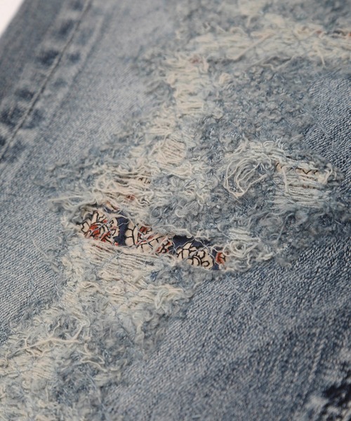 VANQUISH（ヴァンキッシュ）の「VANQUISH / ヴァンキッシュ ペイズリー パワーストレッチ スキニーデニムパンツ（デニムパンツ・メンズ・インディゴブルー・28inch/34inch/32inch/30inch）」の12枚目の写真