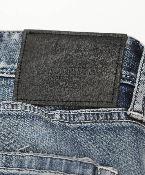 VANQUISH（ヴァンキッシュ）の「VANQUISH / ヴァンキッシュ ペイズリー パワーストレッチ スキニーデニムパンツ（デニムパンツ・メンズ・インディゴブルー・28inch/34inch/32inch/30inch）」の2枚目の写真