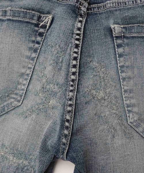 VANQUISH（ヴァンキッシュ）の「VANQUISH / ヴァンキッシュ ペイズリー パワーストレッチ スキニーデニムパンツ（デニムパンツ・メンズ・インディゴブルー・28inch/34inch/32inch/30inch）」の6枚目の写真