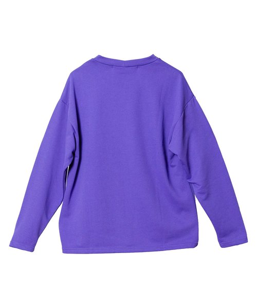 NO ID.(ノーアイディ)の「【NO ID.】Neck Embroidery Pullover / ネック 刺繍 プルオーバー(Tシャツ/カットソー・メンズ・ブラック/オレンジ/パープル/アイボリー・1/2)」の22枚目の写真