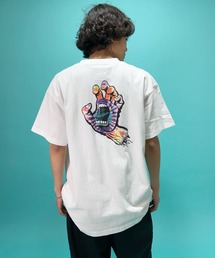 【WEB限定アイテム】ムラサキスポーツ別注 SANTACRUZ/サンタクルーズ スクリーミングハンド バックプリントTシャツ 502211442
