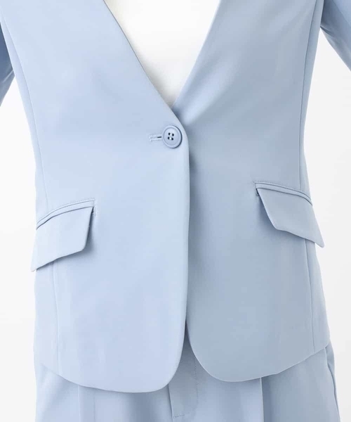 a.v.v（アーヴェヴェ）の「【セットアップ対応】Ｖネックジャケット（セットアップ・レディース・ブラック/ベージュ/ブルー・38/40/42/36/34）」の17枚目の写真