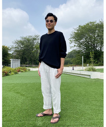 BANANA REPUBLIC FACTORY STORE | 【ZOZO TOWN限定/BANANA REPUBLIC FACTORY STORE】 リネンブレンドメイソンEウエストアスレチックフィットパンツ(その他パンツ)