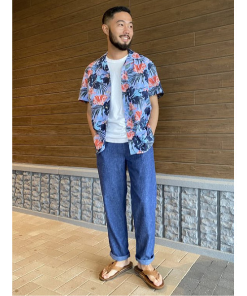 古着 バナリパ リネンスラックス リネンパンツ ワイドパンツ