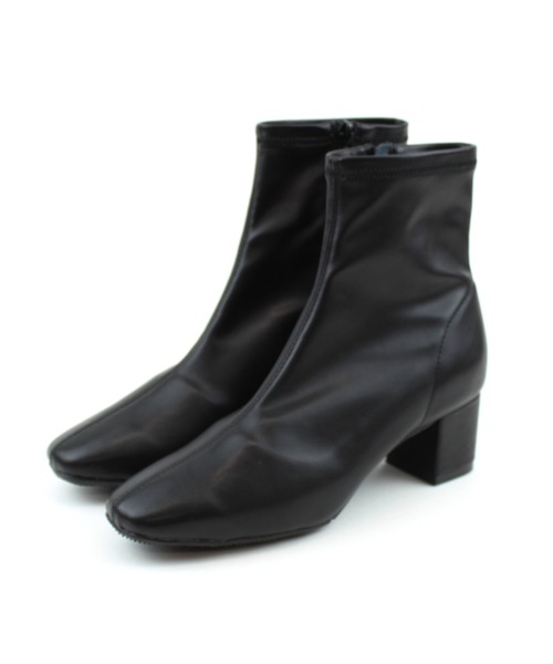 VIVIAN(ヴィヴィアン)の「スクエアトゥストレッチショートブーツ(ブーツ・レディース・グレー系その他6/ブラック系その他3/ブラウン系その他5/ブラック系その他2/アイボリー/ベージュ/シルバー/ヘザーチャコール/グレー系その他2・L/LL/S/M/SS/XL)」の11枚目の写真