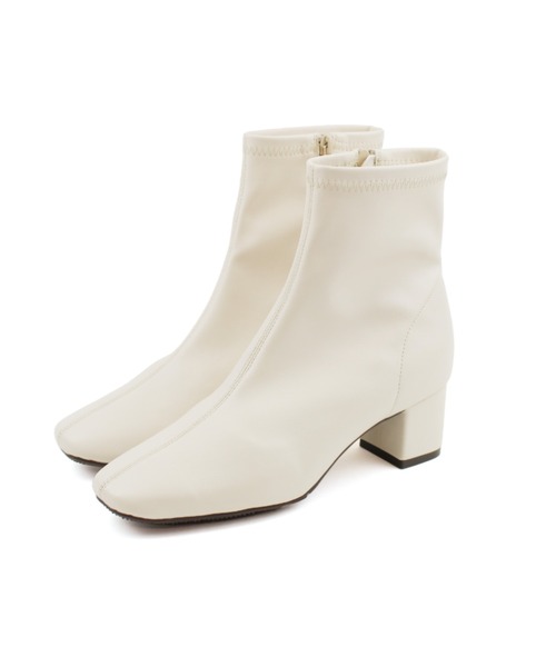 VIVIAN(ヴィヴィアン)の「スクエアトゥストレッチショートブーツ(ブーツ・レディース・グレー系その他6/ブラック系その他3/ブラウン系その他5/ブラック系その他2/アイボリー/ベージュ/シルバー/ヘザーチャコール/グレー系その他2・L/LL/S/M/SS/XL)」の14枚目の写真