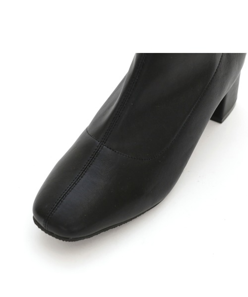 VIVIAN(ヴィヴィアン)の「スクエアトゥストレッチショートブーツ(ブーツ・レディース・グレー系その他6/ブラック系その他3/ブラウン系その他5/ブラック系その他2/アイボリー/ベージュ/シルバー/ヘザーチャコール/グレー系その他2・L/LL/S/M/SS/XL)」の20枚目の写真