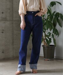 RAY CASSIN | ストレートワイドカフストレッチデニム(その他パンツ)