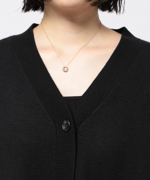 PAGEBOY(ページボーイ)の「WフェイスBIGカーデ(カーディガン/ボレロ・レディース・ブラウン/オフホワイト/グレイッシュベージュ/ブラック・FREE)」の15枚目の写真