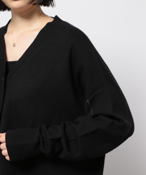 PAGEBOY(ページボーイ)の「WフェイスBIGカーデ(カーディガン/ボレロ・レディース・ブラウン/オフホワイト/グレイッシュベージュ/ブラック・FREE)」の16枚目の写真