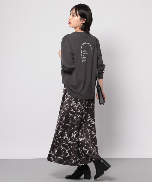 PAGEBOY（ページボーイ）の「バックロゴフォトロンT /プリントロンT（Tシャツ/カットソー・レディース・チャコールグレー/ブラック/オフホワイト・FREE）」の7枚目の写真