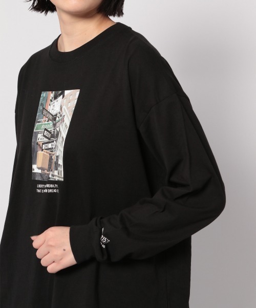 PAGEBOY（ページボーイ）の「バックロゴフォトロンT /プリントロンT（Tシャツ/カットソー・レディース・チャコールグレー/ブラック/オフホワイト・FREE）」の12枚目の写真