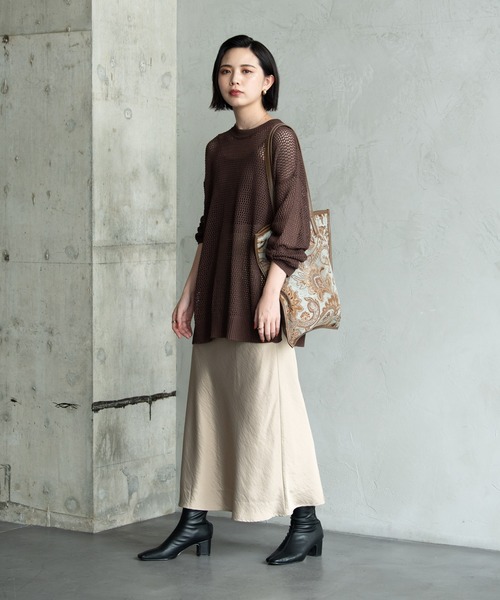 Aunt Marie's（アントマリーズ）の「フィッシュネットニット / Aunt Marie's（ニット/セーター・レディース・ブラック/ブラウン/モカ/グリーン・FREE）」の11枚目の写真