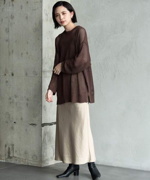 Aunt Marie's（アントマリーズ）の「フィッシュネットニット / Aunt Marie's（ニット/セーター・レディース・ブラック/ブラウン/モカ/グリーン・FREE）」の14枚目の写真