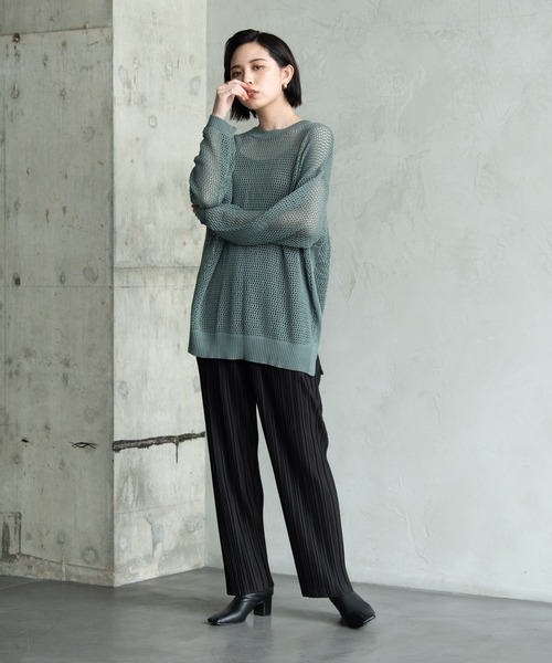 Aunt Marie's（アントマリーズ）の「フィッシュネットニット / Aunt Marie's（ニット/セーター・レディース・ブラック/ブラウン/モカ/グリーン・FREE）」の20枚目の写真