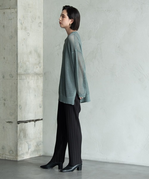 Aunt Marie's（アントマリーズ）の「フィッシュネットニット / Aunt Marie's（ニット/セーター・レディース・ブラック/ブラウン/モカ/グリーン・FREE）」の21枚目の写真