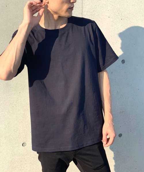 FRUIT OF THE LOOM（フルーツオブザルーム）の「【FRUIT OF THE LOOM】7oz 天竺 Tシャツ / フルーツオブザルーム 半袖 裾ワンポイントTee（Tシャツ/カットソー・メンズ・カーキ/ベージュ/ホワイト/グレー/ネイビー/ブラック・S/LL/L/M/XS）」の6枚目の写真