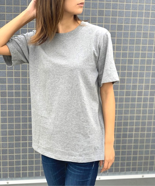 FRUIT OF THE LOOM（フルーツオブザルーム）の「【FRUIT OF THE LOOM】7oz 天竺 Tシャツ / フルーツオブザルーム 半袖 裾ワンポイントTee（Tシャツ/カットソー・メンズ・カーキ/ベージュ/ホワイト/グレー/ネイビー/ブラック・S/LL/L/M/XS）」の3枚目の写真