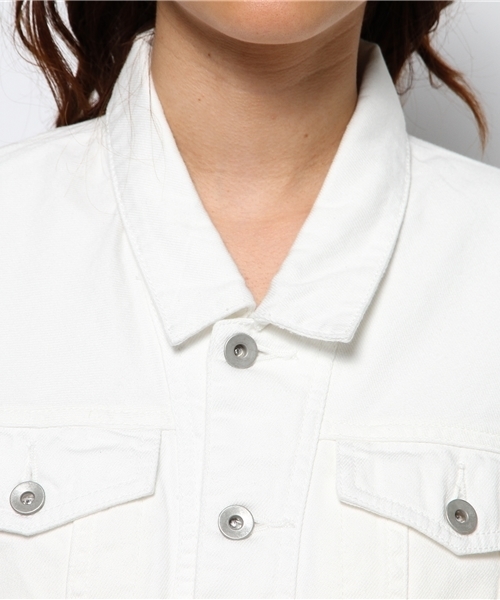 CIAOPANIC（チャオパニック）の「【Ciaopanic】ソフトデニムBigGジャン（デニムジャケット・レディース・インディゴブルー/ホワイト・FREE）」の8枚目の写真