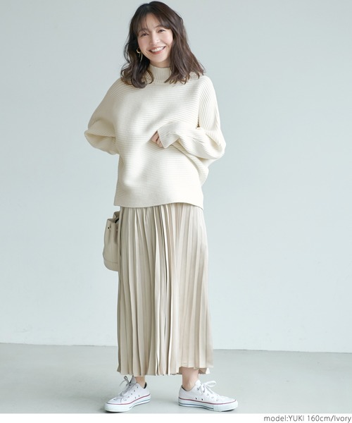 coca(coca)(コカ)の「極厚ドルマンハイネックニット(ニット/セーター・レディース・ブラック/ベージュ/アイボリー・ONE SIZE)」の9枚目の写真
