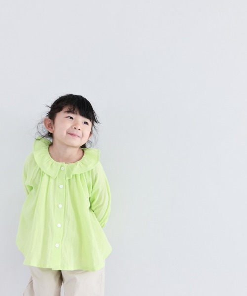 LOWRYS FARM(ローリーズファーム)の「ヨウリュウフリルブラウス 928567(シャツ/ブラウス・キッズ・ブラック/オフホワイト/イエロー・110/120/130)」の13枚目の写真