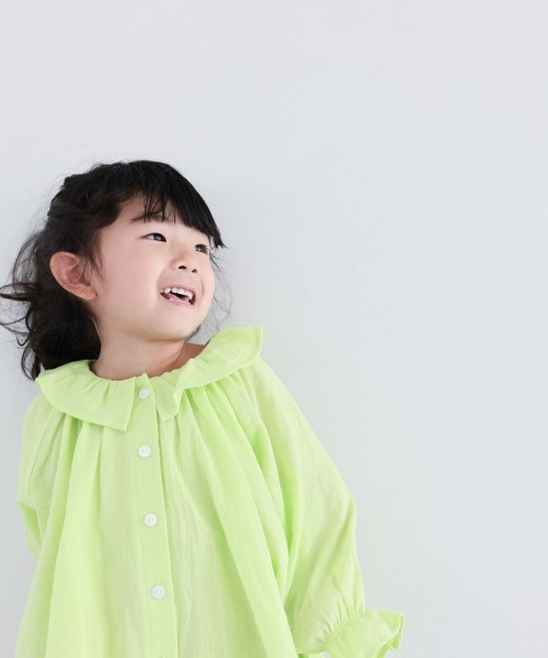 LOWRYS FARM(ローリーズファーム)の「ヨウリュウフリルブラウス 928567(シャツ/ブラウス・キッズ・ブラック/オフホワイト/イエロー・110/120/130)」の11枚目の写真