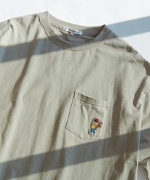 improves | ワンポイント刺繍 胸ポケット ロンT 長袖Tシャツ(Tシャツ/カットソー)