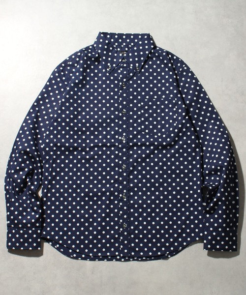 CORPUS SELECT(コーパストーキョー)の「【日本製/Made in Japan】ブロードドットボタンダウンロングスリーブシャツ(シャツ/ブラウス・メンズ・B/E/A/C/F/D・M/LL/L)」の1枚目の写真