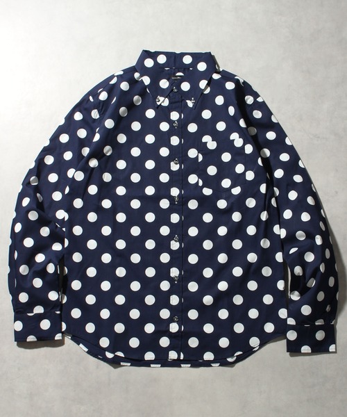 CORPUS SELECT(コーパストーキョー)の「【日本製/Made in Japan】ブロードドットボタンダウンロングスリーブシャツ(シャツ/ブラウス・メンズ・B/E/A/C/F/D・M/LL/L)」の2枚目の写真