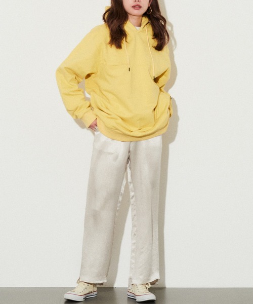 CONVERSE STARS（コンバーススターズ）の「胸切り替えパーカー（パーカー・メンズ・ブラック/イエロー・MEDIUM/LARGE）」の14枚目の写真