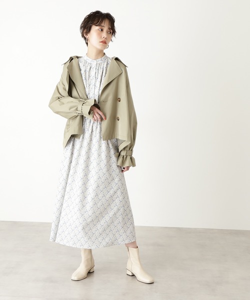 N.（N. Natural Beauty Basic）（エヌエヌナチュラルビューティーベーシック）の「スモールフラワープリントワンピース（ワンピース・レディース・ブルー系その他/ホワイト系その他/ベージュ系その他・MEDIUM）」の8枚目の写真