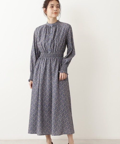 N.（N. Natural Beauty Basic）（エヌエヌナチュラルビューティーベーシック）の「スモールフラワープリントワンピース（ワンピース・レディース・ブルー系その他/ホワイト系その他/ベージュ系その他・MEDIUM）」の11枚目の写真