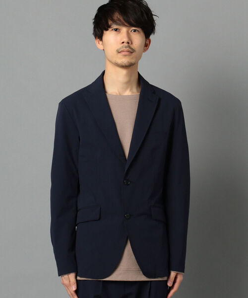 GLOSTER（グロスター）の「ナイロンリップ セットアップ テーラードジャケット（テーラードジャケット・メンズ・ブラウン/ネイビー・M/S/XL/L）」の3枚目の写真