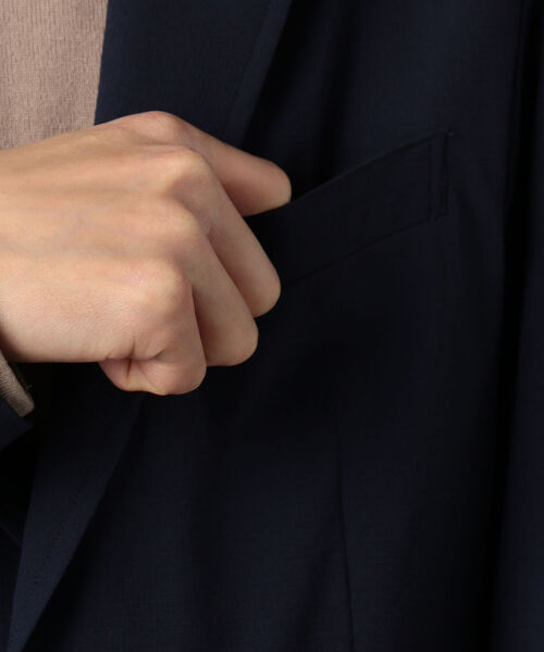 GLOSTER（グロスター）の「ナイロンリップ セットアップ テーラードジャケット（テーラードジャケット・メンズ・ブラウン/ネイビー・M/S/XL/L）」の10枚目の写真