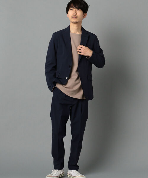 GLOSTER（グロスター）の「ナイロンリップ セットアップ テーラードジャケット（テーラードジャケット・メンズ・ブラウン/ネイビー・M/S/XL/L）」の13枚目の写真