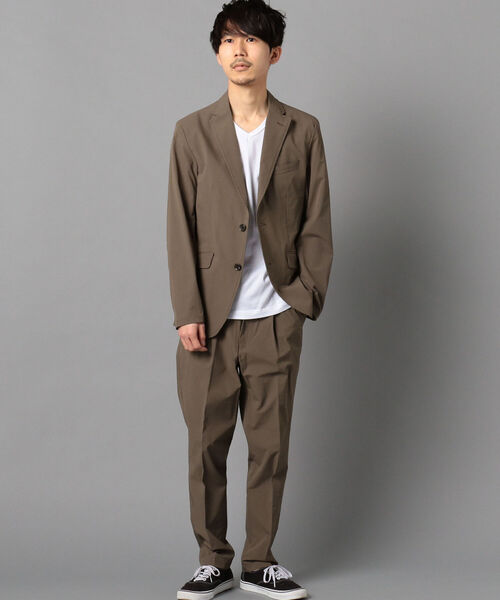 GLOSTER（グロスター）の「ナイロンリップ セットアップ テーラードジャケット（テーラードジャケット・メンズ・ブラウン/ネイビー・M/S/XL/L）」の14枚目の写真