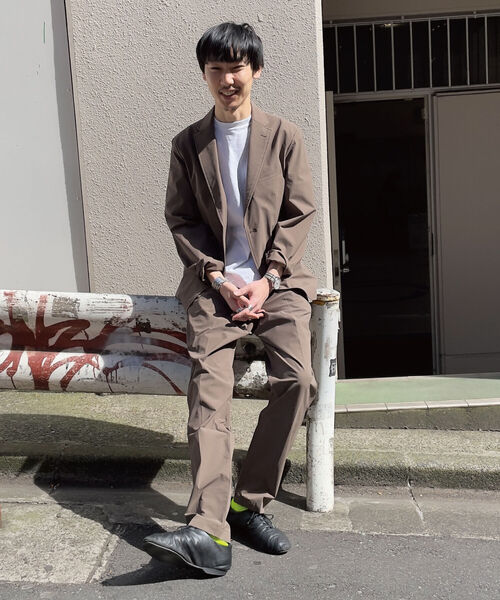 GLOSTER（グロスター）の「ナイロンリップ セットアップ テーラードジャケット（テーラードジャケット・メンズ・ブラウン/ネイビー・M/S/XL/L）」の19枚目の写真