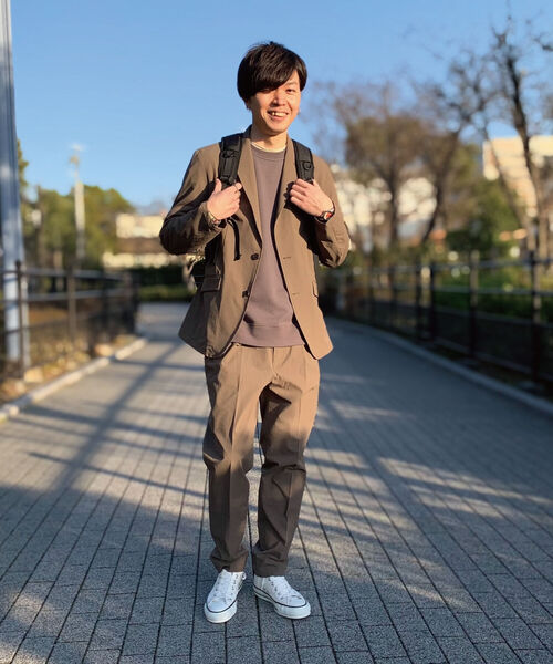 GLOSTER（グロスター）の「ナイロンリップ セットアップ テーラードジャケット（テーラードジャケット・メンズ・ブラウン/ネイビー・M/S/XL/L）」の16枚目の写真