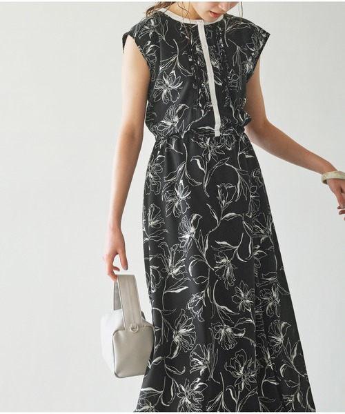 GeeRA（ジーラ）の「アソート柄ワンピース（ワンピース・レディース・ブラック/ダークネイビー/ネイビー/グリーン/ベージュ/ブラック系その他・LARGE/X-LARGE/MEDIUM/XX-LARGE）」の3枚目の写真