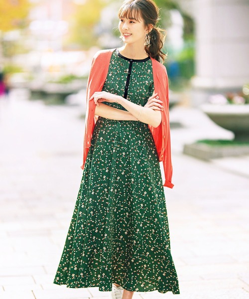 GeeRA（ジーラ）の「アソート柄ワンピース（ワンピース・レディース・ブラック/ダークネイビー/ネイビー/グリーン/ベージュ/ブラック系その他・LARGE/X-LARGE/MEDIUM/XX-LARGE）」の4枚目の写真