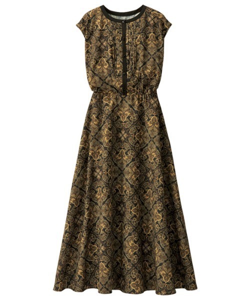 GeeRA（ジーラ）の「アソート柄ワンピース（ワンピース・レディース・ブラック/ダークネイビー/ネイビー/グリーン/ベージュ/ブラック系その他・LARGE/X-LARGE/MEDIUM/XX-LARGE）」の10枚目の写真