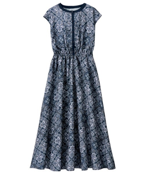 GeeRA（ジーラ）の「アソート柄ワンピース（ワンピース・レディース・ブラック/ダークネイビー/ネイビー/グリーン/ベージュ/ブラック系その他・LARGE/X-LARGE/MEDIUM/XX-LARGE）」の13枚目の写真