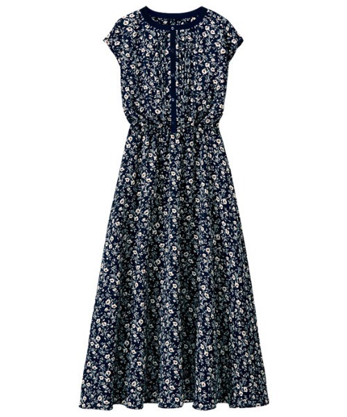 GeeRA（ジーラ）の「アソート柄ワンピース（ワンピース・レディース・ブラック/ダークネイビー/ネイビー/グリーン/ベージュ/ブラック系その他・LARGE/X-LARGE/MEDIUM/XX-LARGE）」の7枚目の写真