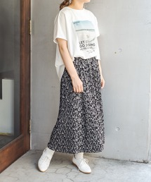 PUAL CE CIN | 【WEB限定】花柄プリントプリーツスカート(スカート)