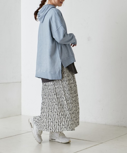 PUAL CE CIN（ピュアルセシン）の「【WEB限定】花柄プリントプリーツスカート（スカート・レディース・ホワイト/ブラック・FREE）」の12枚目の写真