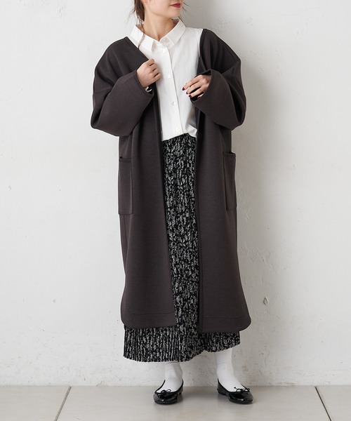 PUAL CE CIN（ピュアルセシン）の「【WEB限定】花柄プリントプリーツスカート（スカート・レディース・ホワイト/ブラック・FREE）」の16枚目の写真