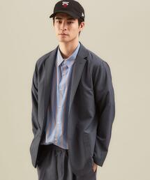 green label relaxing | ＜ 機能性 / 吸水速乾 ＞ CM リネンライク ドライ エステル ジャーディガン ジャケット #(テーラードジャケット)