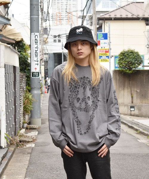 LABRAT（ラブラット）の「LABRAT×Nick Atkins　"peace" hat（ハット・メンズ・ブラック/サンドベージュ・ONESIZE）」の3枚目の写真