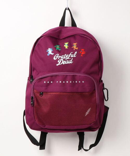 RiNc (リンク)の「【 Grateful Dead / グレイトフルデッド 】ダンシングベアー プリント メッシュ ポケット リュック(バックパック/リュック・メンズ・ホワイト/パープル/ブラック・FREE)」の10枚目の写真